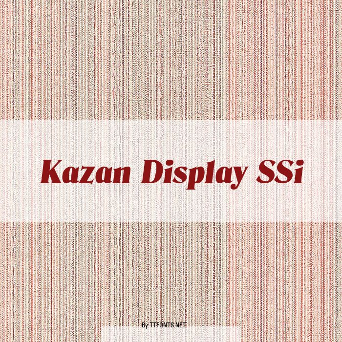 Kazan Display SSi example